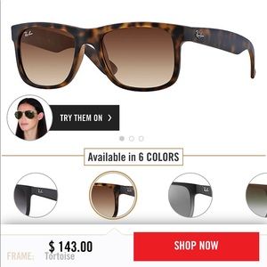 Justin tortoise Ray Bans